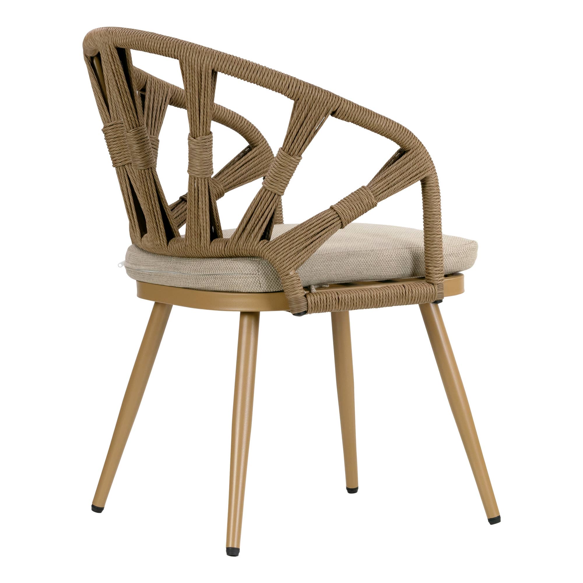 Glamour Home - Wholesale Patio Chair - Set of 2 Binda Brown Outdoor Dining Chair8