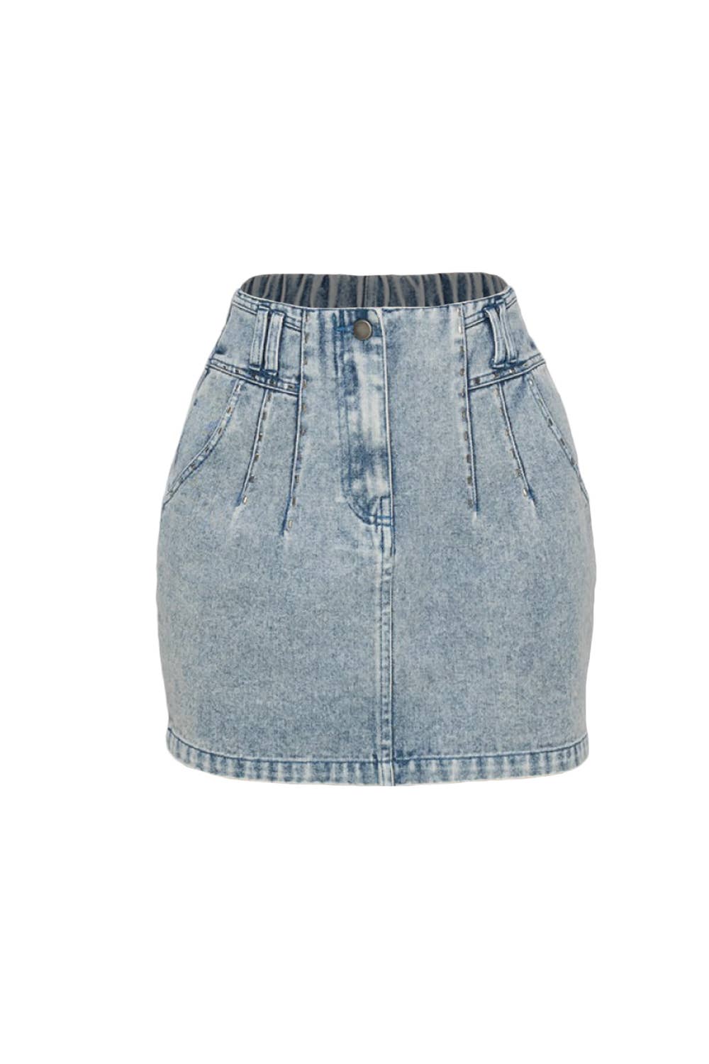 SIDE POCKET DENIM MINI SKIRT for wholesale on Faire1