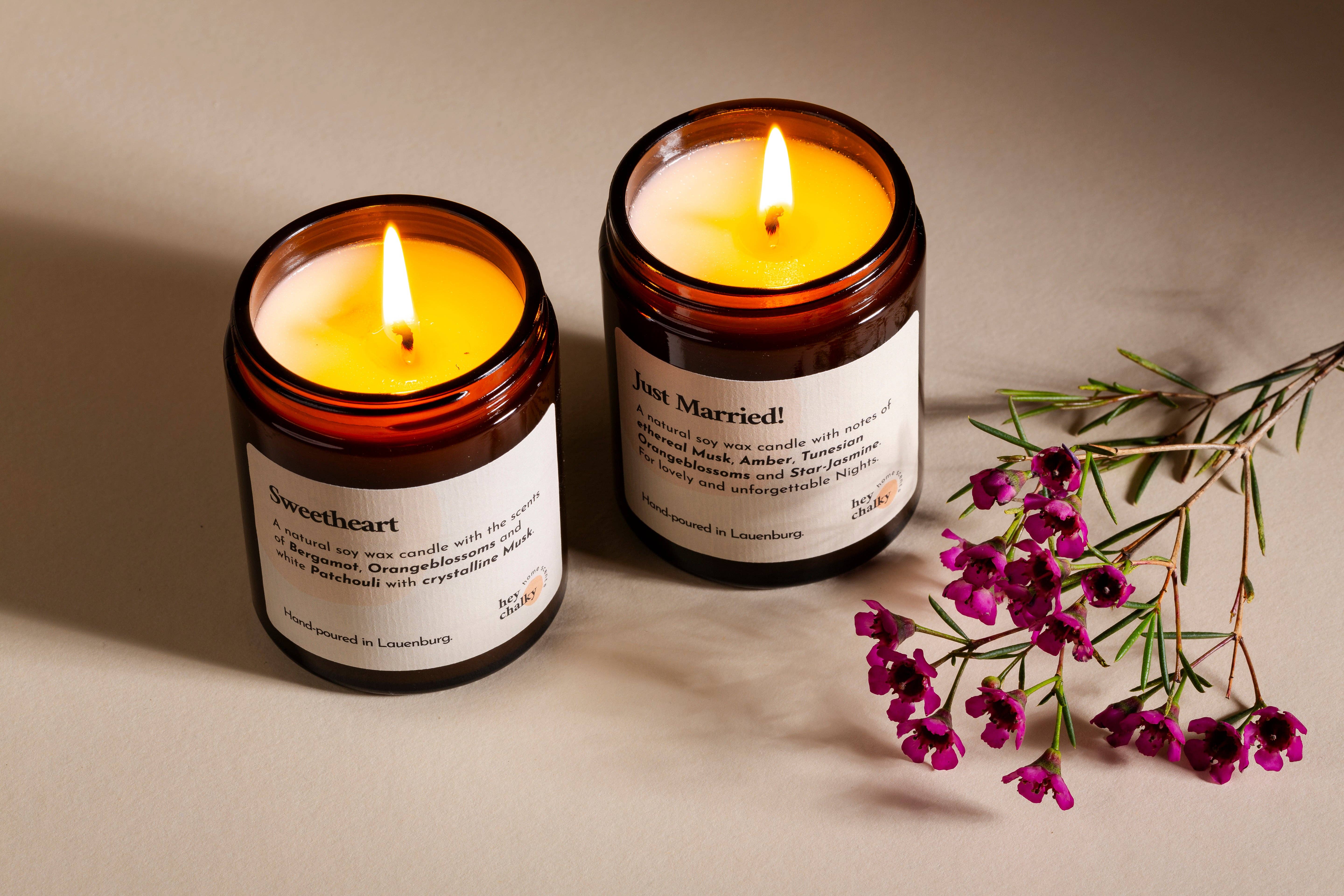 Hey Chalky GmbH – wholesale Burkljus – Sweetheart Sojaljus 155 g | Tillverkat i Tyskland | Handgjort4