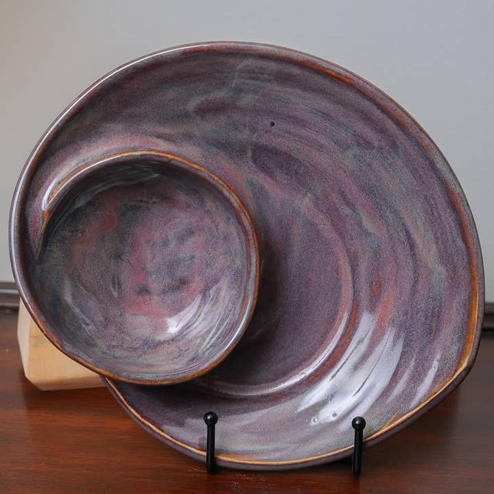 Sawdust and Clay - Wholesale Decorative Plate/Dish/Bowl - Artisan Swirly Bowls- Ceramic Serving Bowls- Assorted Case9