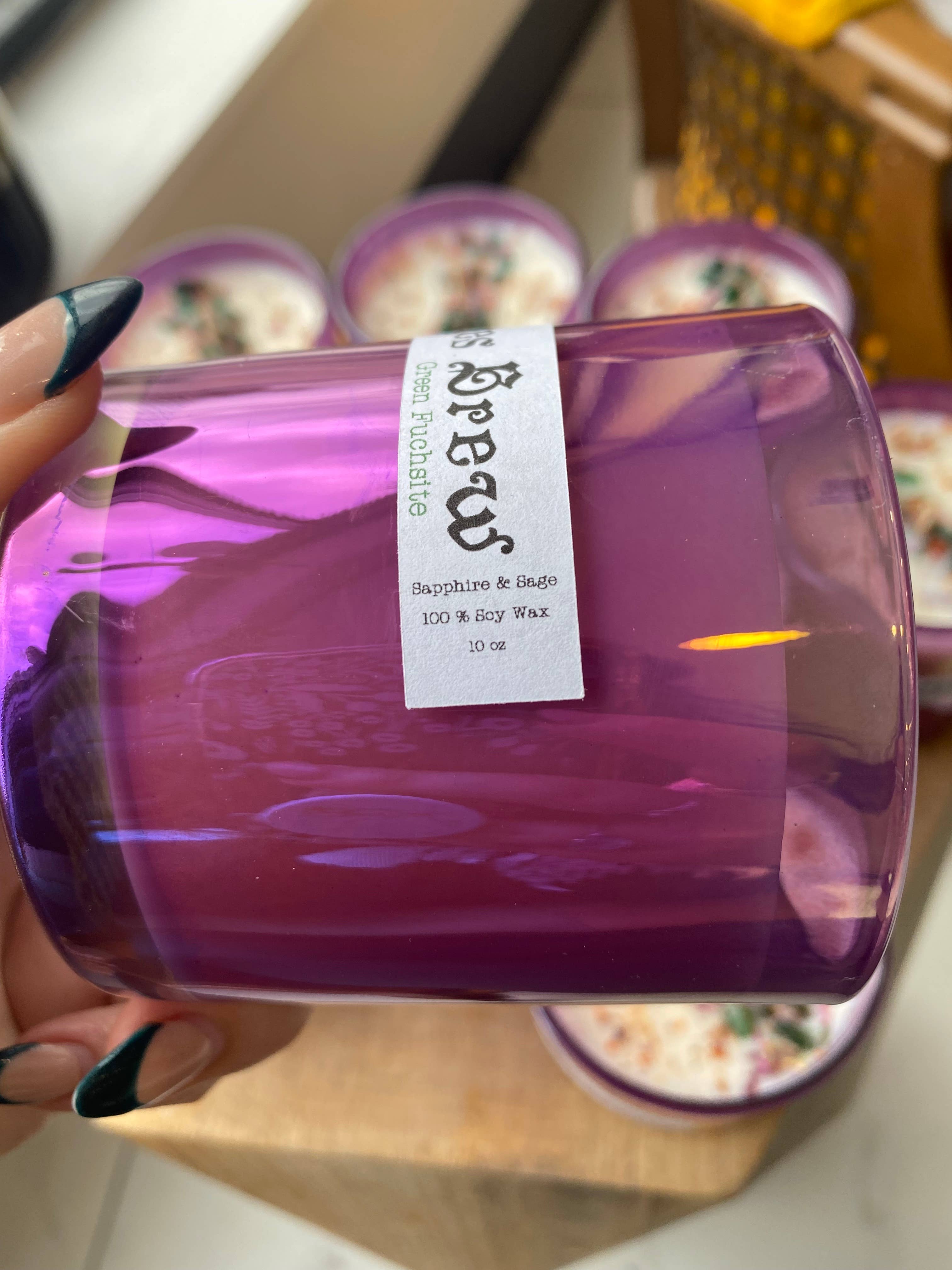 Sapphire & Sage – Engroshandel Glaslys – Hekse Brew Crystal C4