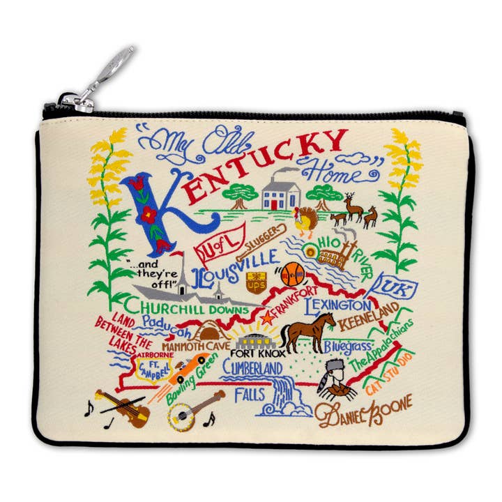 Pochette Zip Kentucky pour la vente par catstudio
