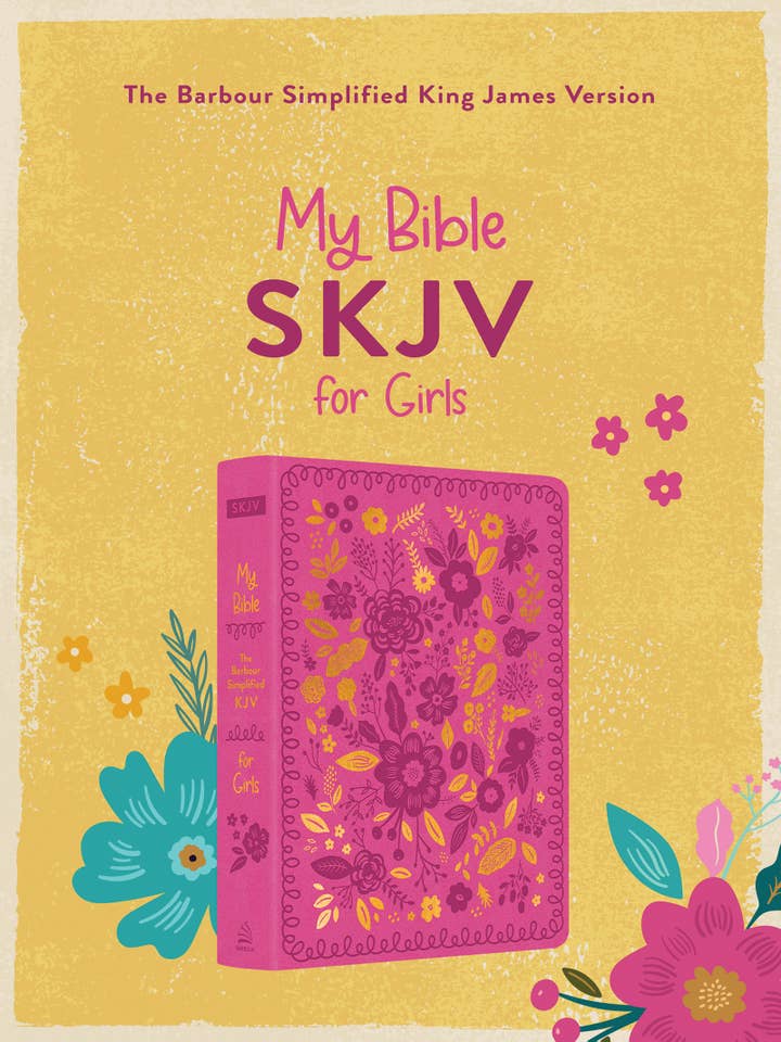 My Bible SKJV for Girls (Pink and Gold Florals) for wholesale by Barbour Publishing, Inc.