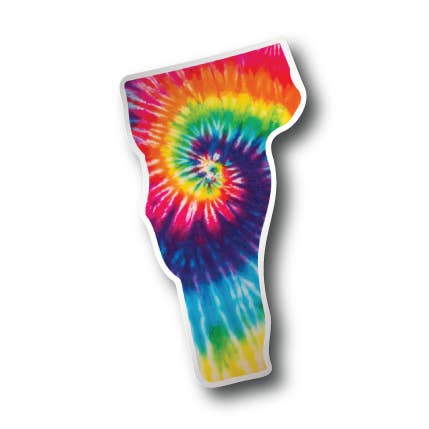 Vermont Tie Dye Sticker Vinyl Decal for wholesale by CJ's Sticker Shop