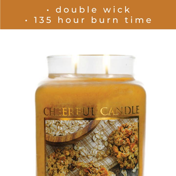 A Cheerful Giver - Wholesale Jar/Filled Candle - Cheerful Candle (24oz.) – Oatmeal Maple Cookie3