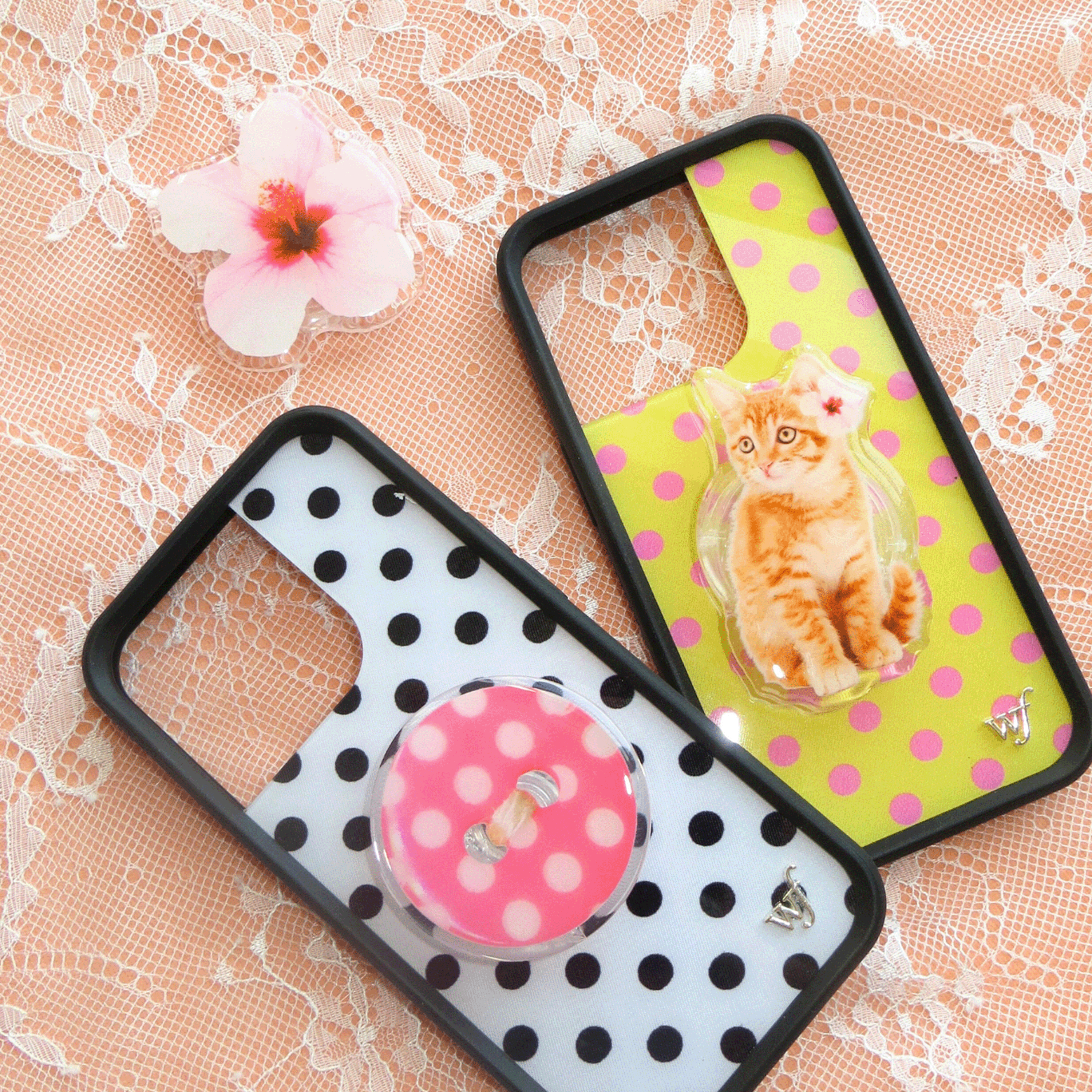 Unlucky Wishes - Wholesale Phone Grip - Pop Socket Phone & Kindle Grip | Pink Hibiscus1