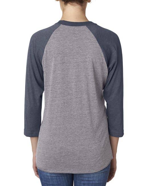 Total Apparel - Wholesale T-Shirt - Women's - Next Level 6051 - Unisex Triblend 3/4-Sleeve Raglan31