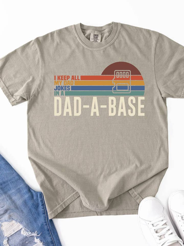 DAD-A-BASE DAD JOKES T-SHIRT for wholesale by KNOTS + NOOK