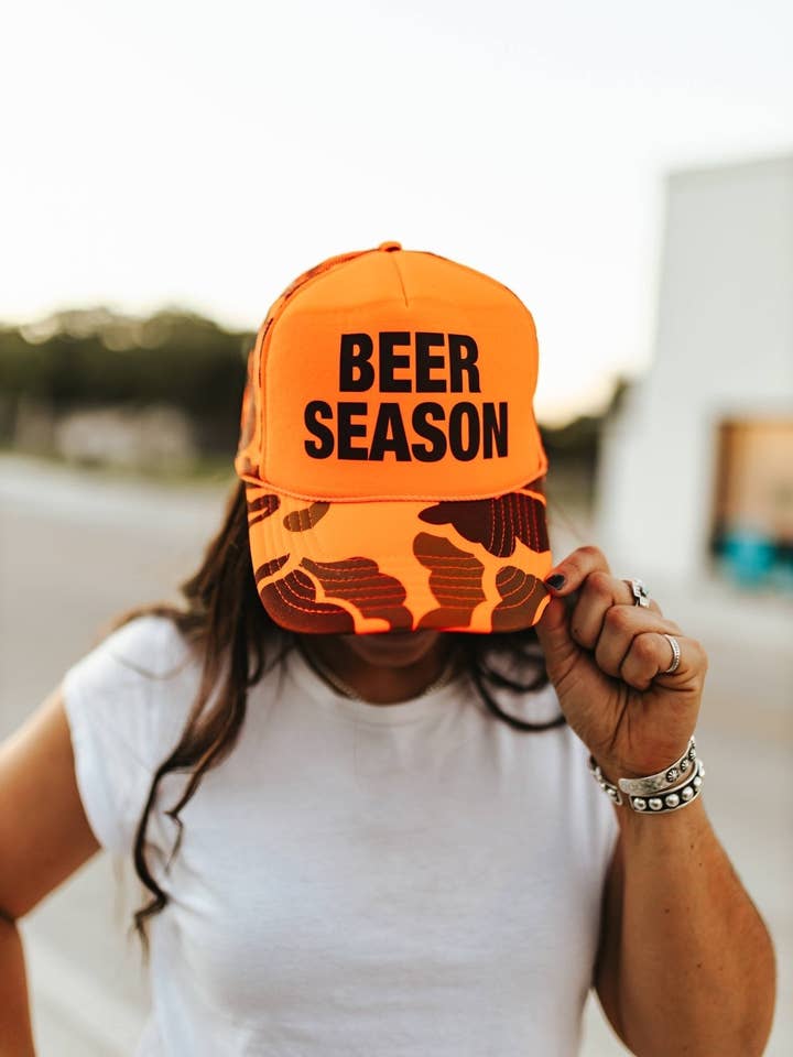 Beer Season Trucker Hat for wholesale by Wild Junkie