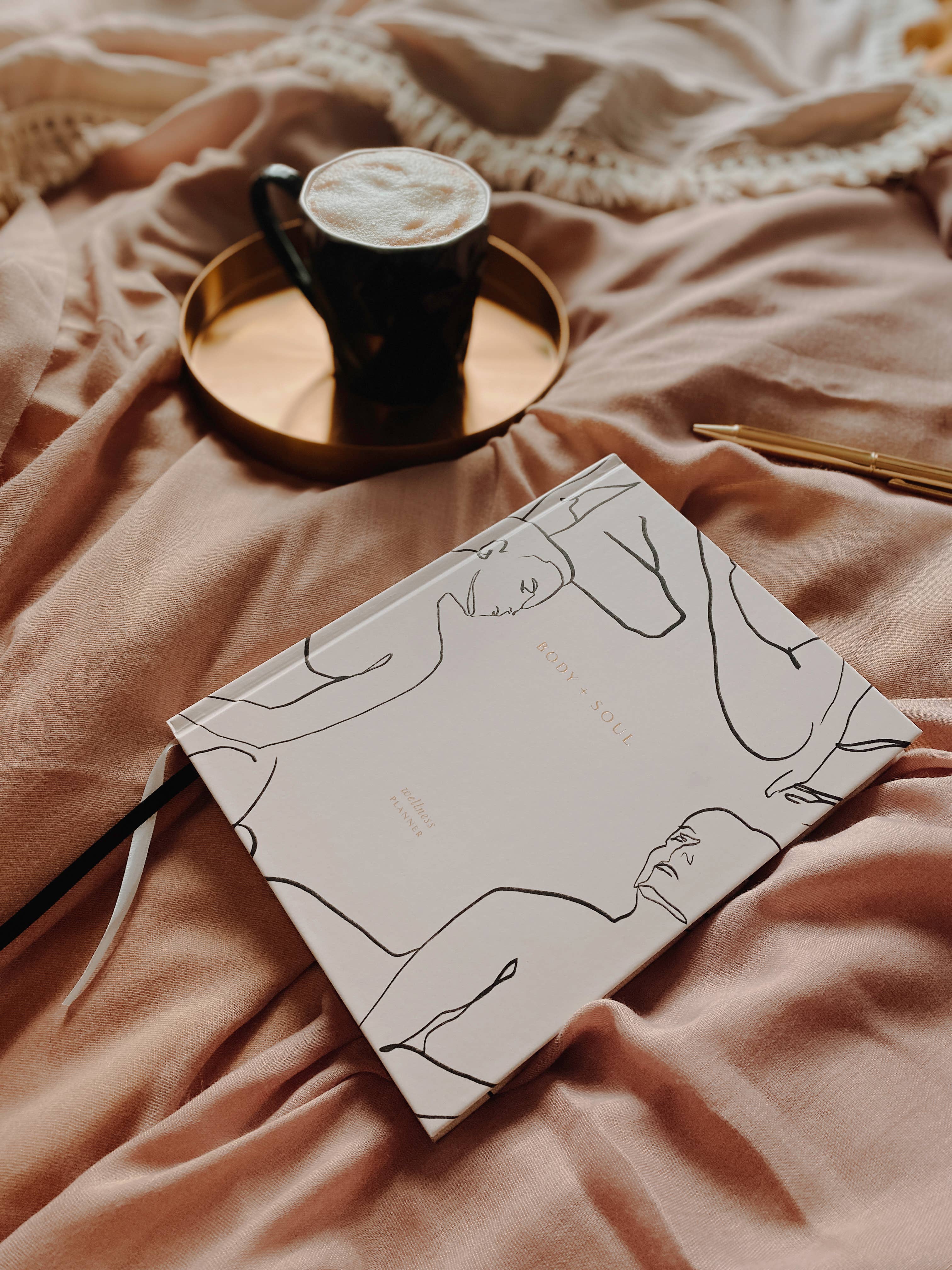 Blush And Gold - Wholesale Journal/Diary - Body + Soul Journal (Solstice) gift for her, undated planner9