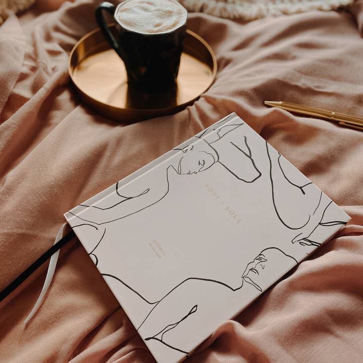 Blush And Gold - Wholesale Journal/Diary - Body + Soul Journal (Solstice) gift for her, undated planner9