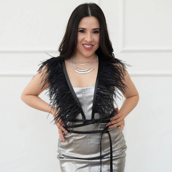 Chloe Festival Harness - Black for wholesale by Zucker Feather Products