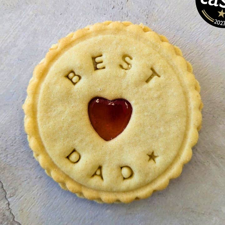 Individual 'Best Dad' Biscuit for wholesale by The Biskery