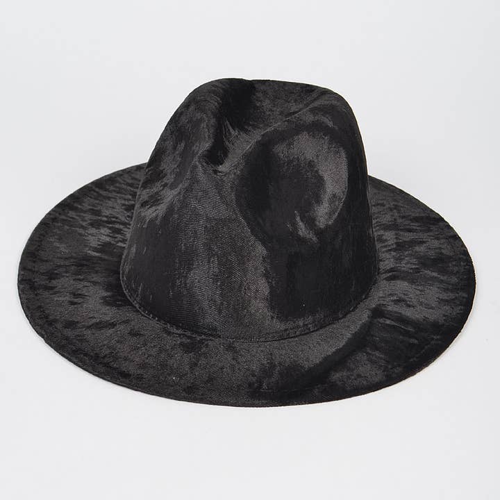 Velvet Fedora Hat for wholesale by 3AM BY H&D ACCESSORIES