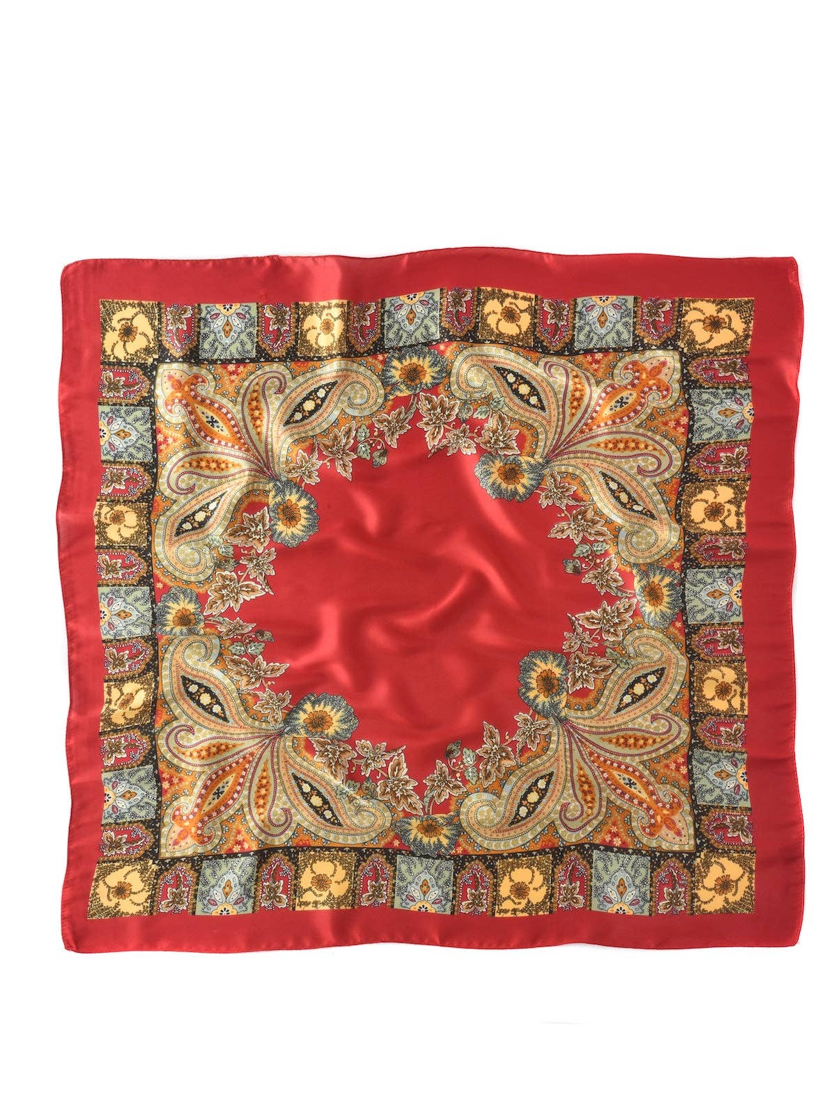 Funkyrel® Atzbranding Limited - Wholesale Scarf - Women's - Scarvii - Paisley Square Scarf1