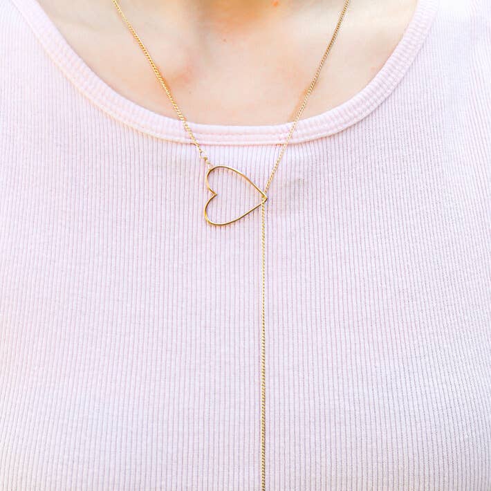 Hvilken størrelse er din kærlighed? Hjerte halskæde for engroshandel hos Lexi Jewelry