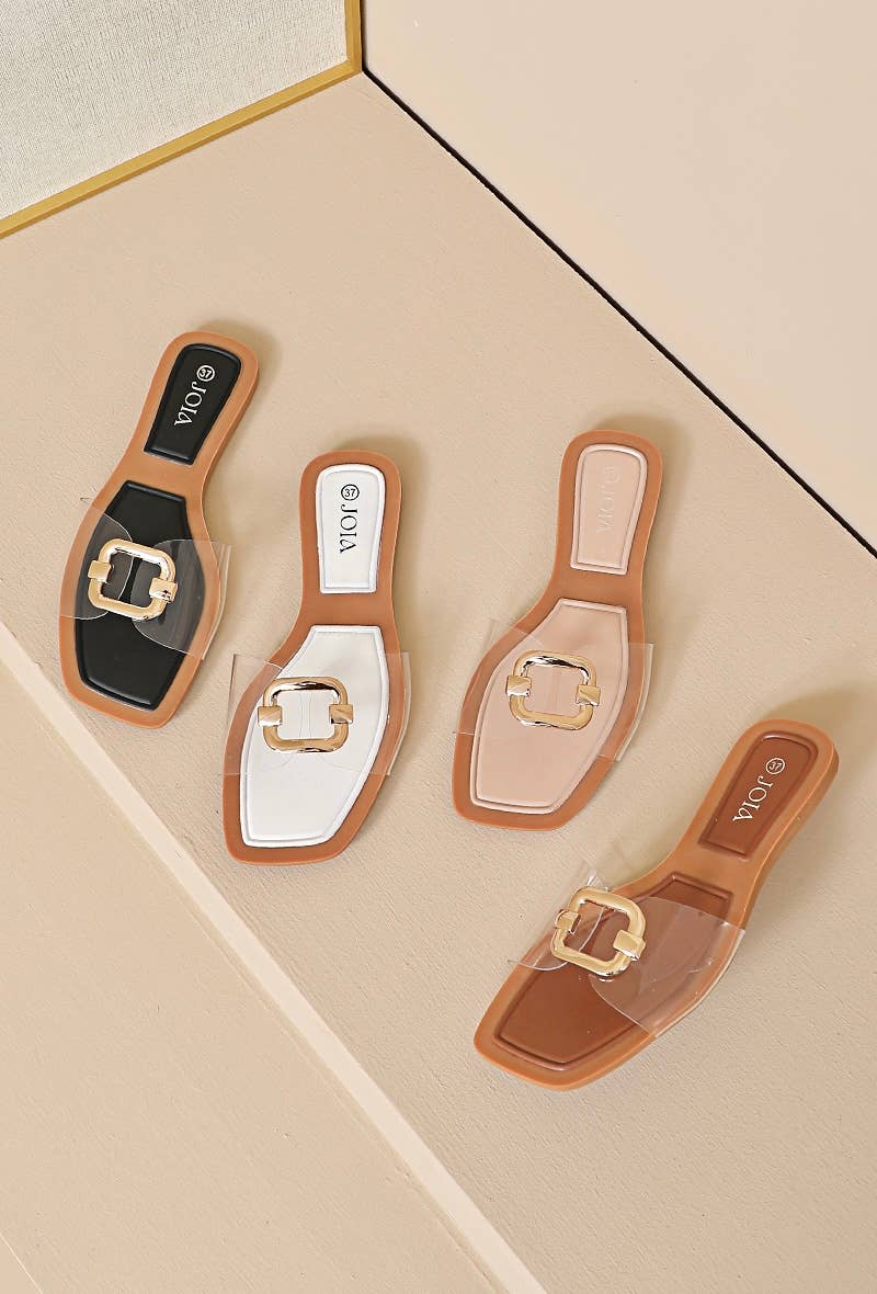 Joia Paris - Wholesale Sandals - Women's - SQUARE BUCKLE TAP SHOE CL-255