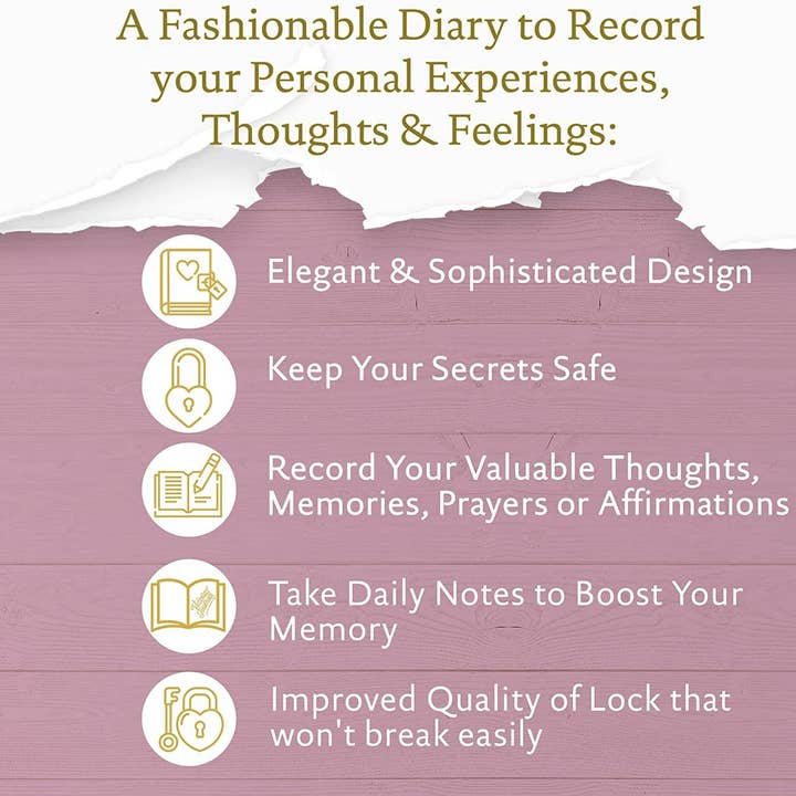 Victoria's Journals - Wholesale Journal/diary - Heart Lock Journal for Girls with 2 Keys (Metallic Lilac)5