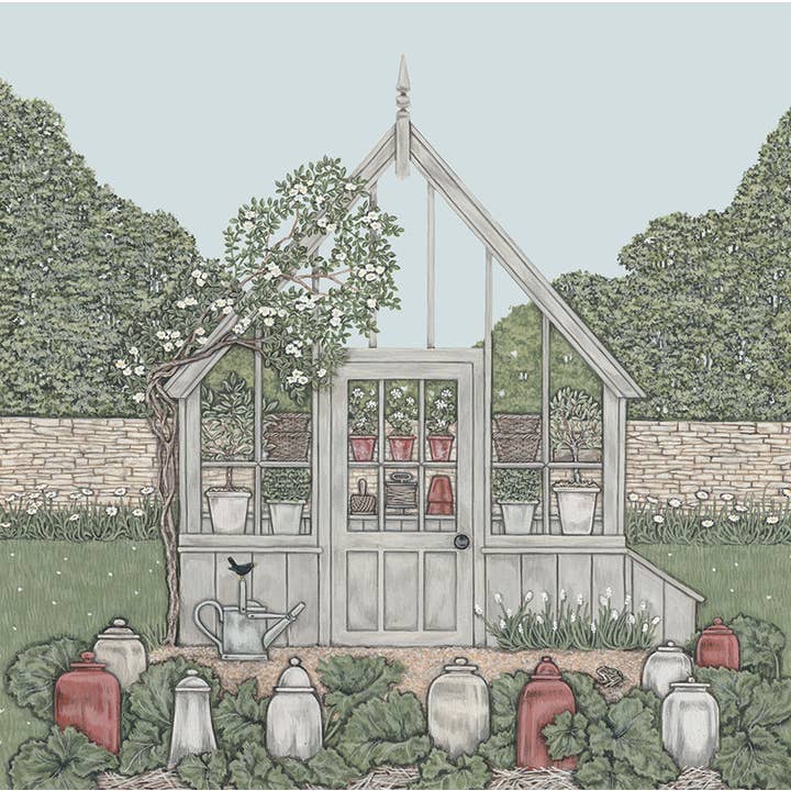 Greenhouse | Everyday Greeting Card for wholesale by Sally Swannell
