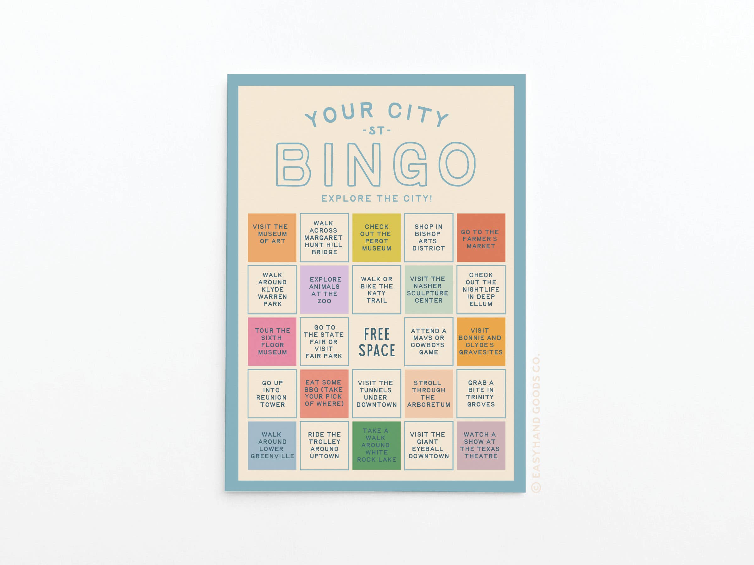 Easyhand Goods – formerly Onderkast - Wholesale Card Game - Custom City Explorer Bingo Card12