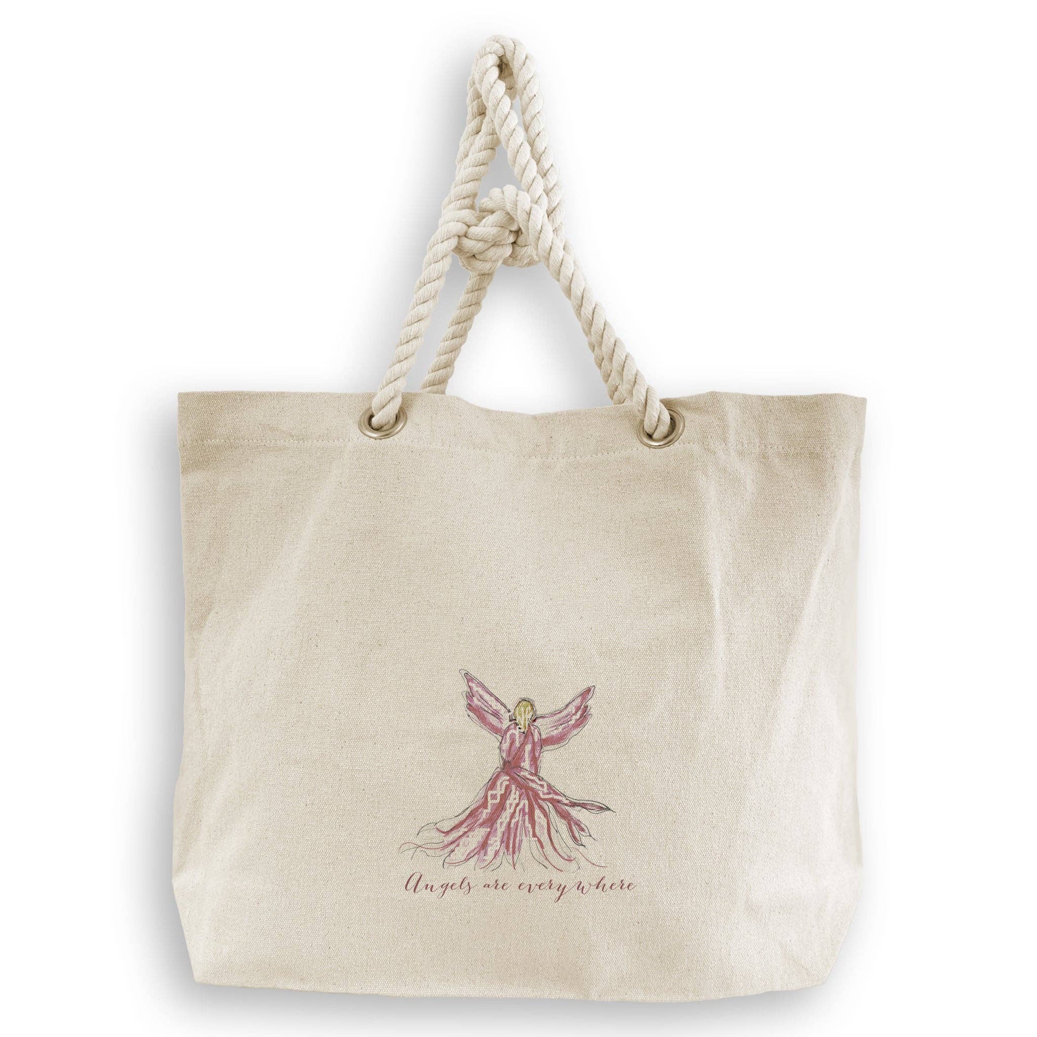 French Graffiti – Engroshandel Viskestykke – Pink Whispy Engel med Engle Er Overalt6