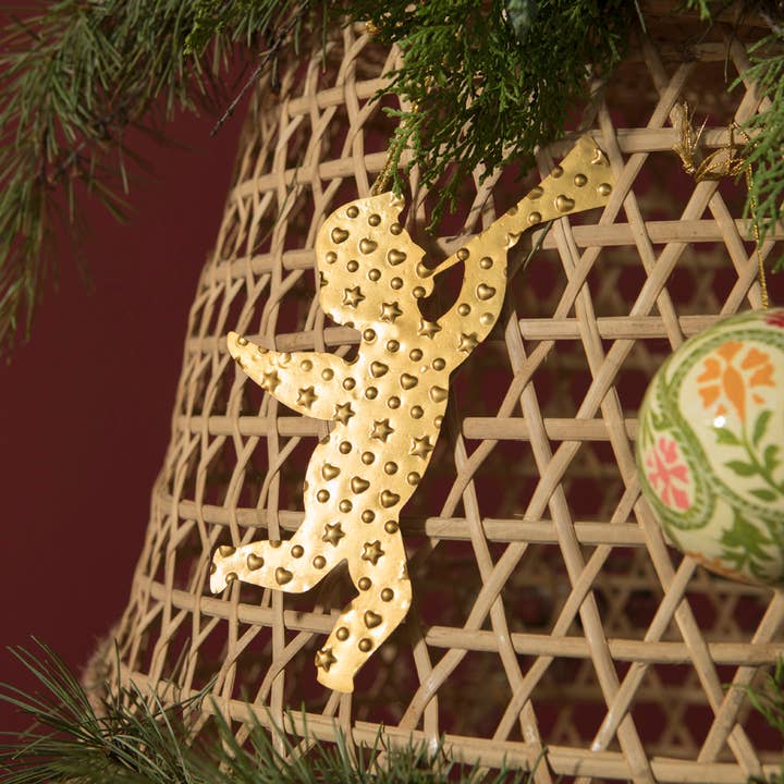 Mahe Homeware - Wholesale Ornament - Heralding Angel Brass Ornament