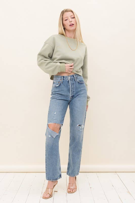 STYLE RACK - Vente Sweat-shirt – femme - HAUT EN MOLLETON FRENCH TERRY - Ajout polyvalent à la garde-robe13