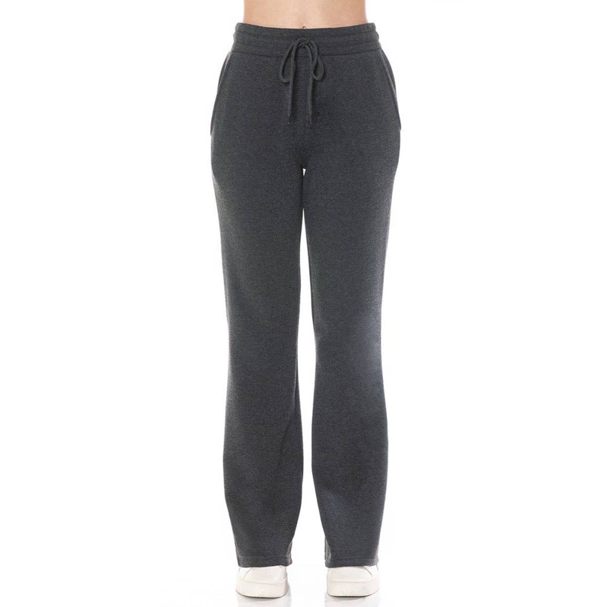 UP CLOTHING - Wholesale Athletic Sweatpants/Joggers - Women's - FLEECE BOOTCUT PANTS SIDE POCKETS AND DRAWSTRING7