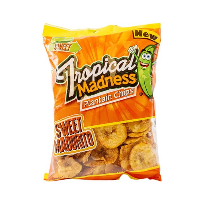 Long Island Candy Factory - Wholesale Chips - Tropical Madness Plantain Chips Sweet Madurito 3 oz Peg bag 12 ct