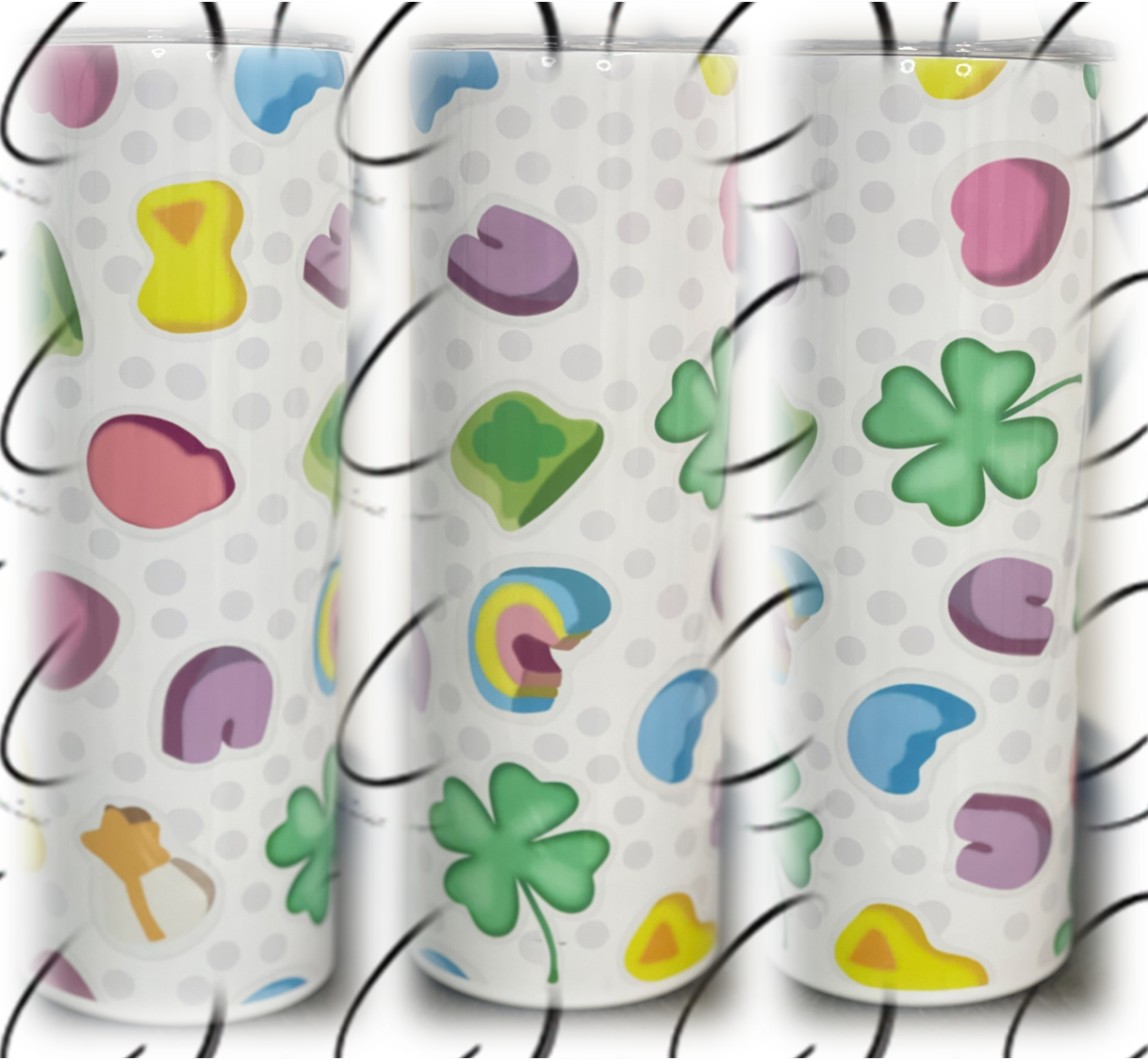 CMD Wholesale - Wholesale Insulated Mug/Tumbler - Lucky Charms 20oz Skinny Tumbler0