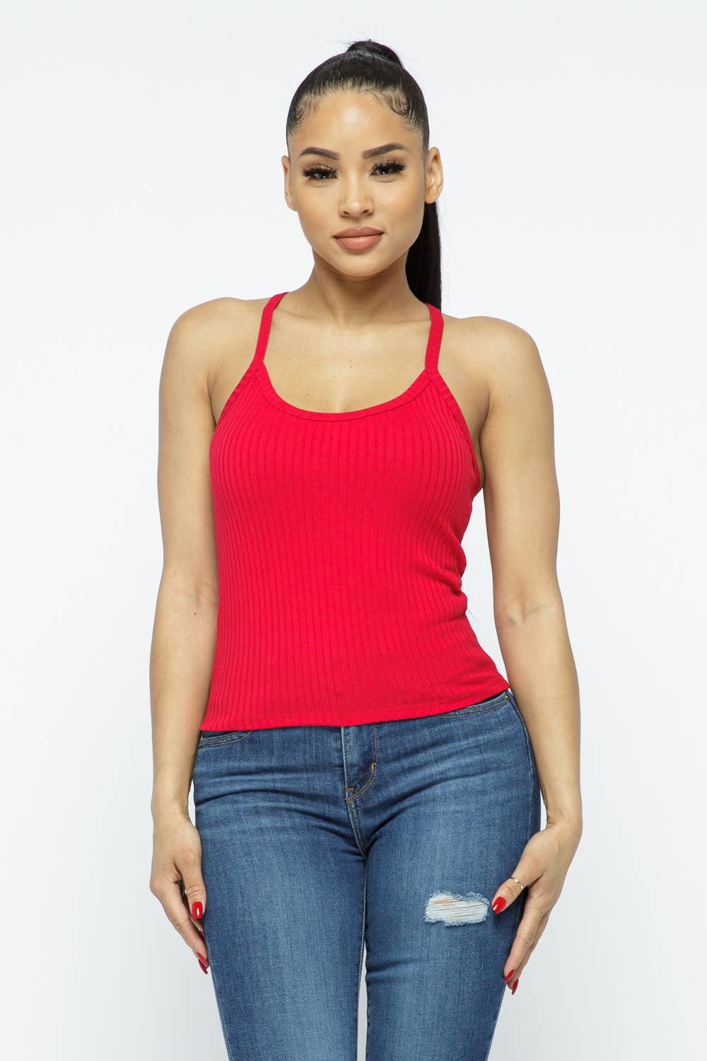 Julia by LoveJ - Wholesale Tank Top - Women's - Rib Racer Back Sleeveless Tank Top39