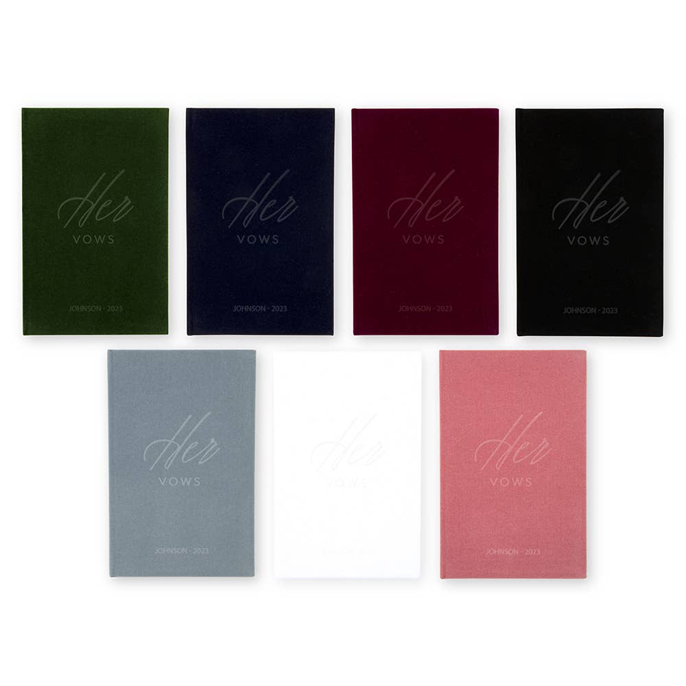 Weddingstar Inc. - Wholesale Notebook - Velvet Vow Pocket Notebook - Her Vows8