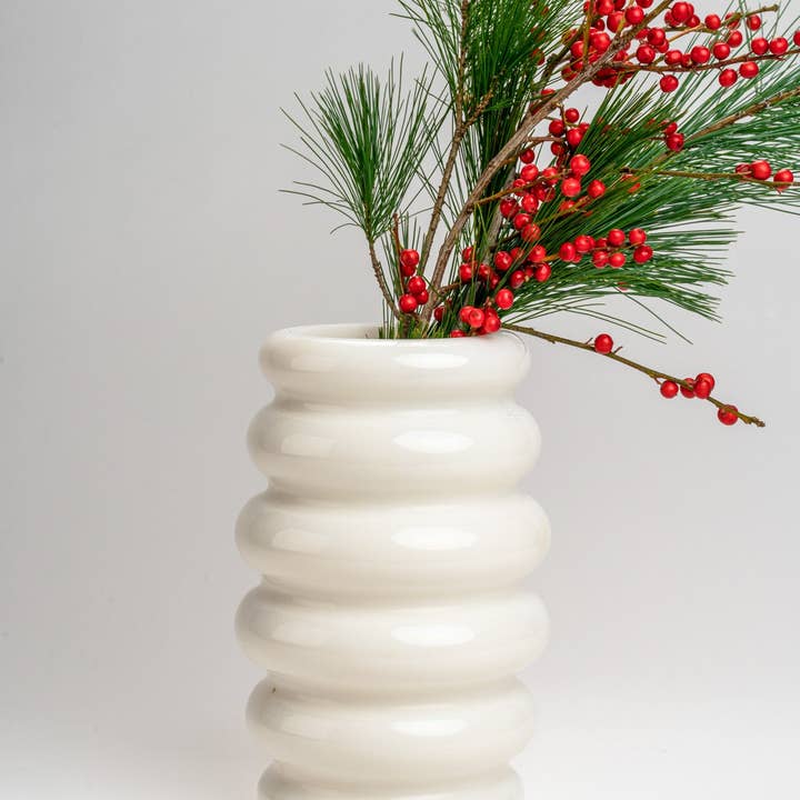 ASHY & SLEEK - Wholesale Vase - Cloud Vase - White Marble