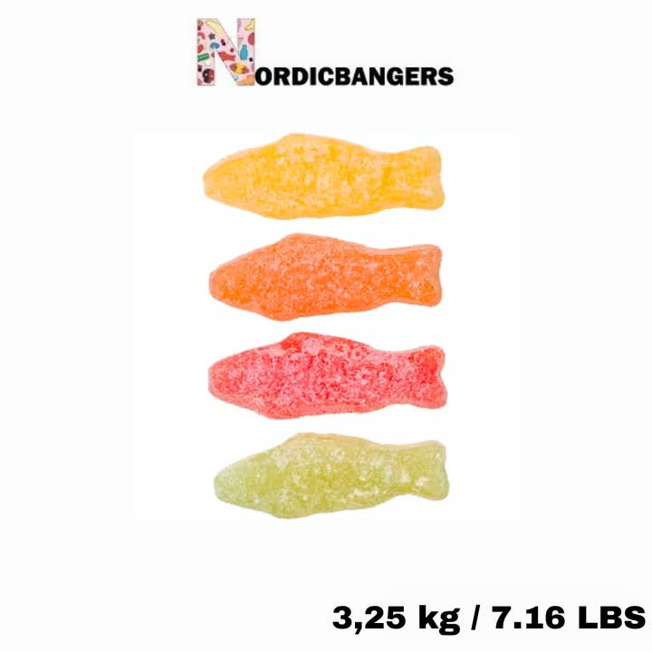 Nordicbangers - Swedish Candy – wholesale Gelégodis – Swedish Candy - Malaco - Sourish Pastel Fisk
