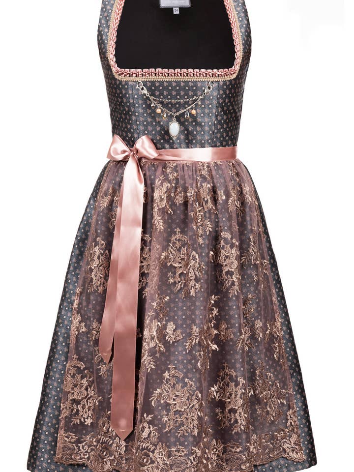 Midi Dirndl 2-Piece Béatrice for wholesale by Edelnice Trachtenmode GmbH & Co. KG