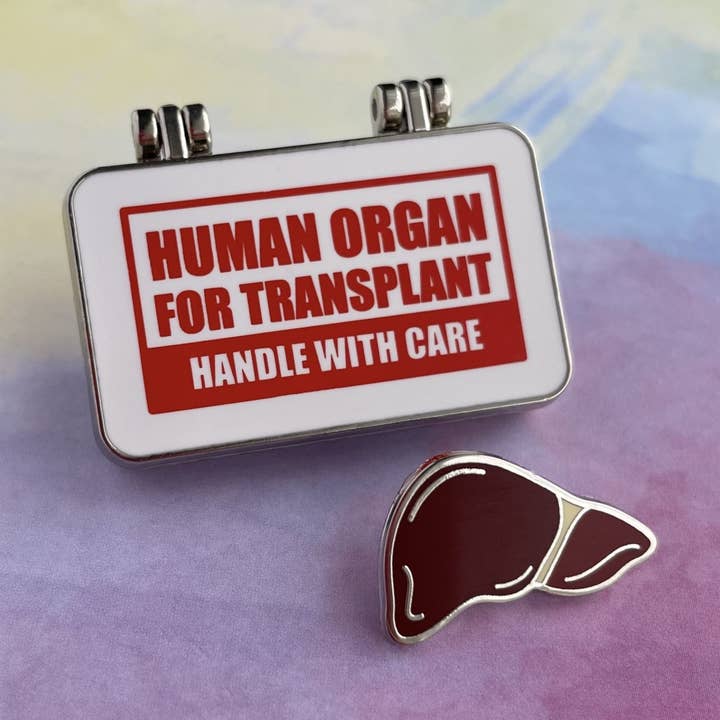 Organs on Ice Pin - Liver Transplant for wholesale by Rad Girl Creations
