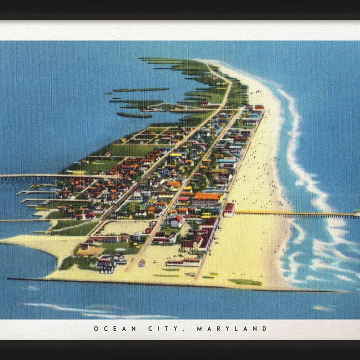 Maryland Port Décoration murale encadrée 18 po x 20 po pour la vente par PTM Images