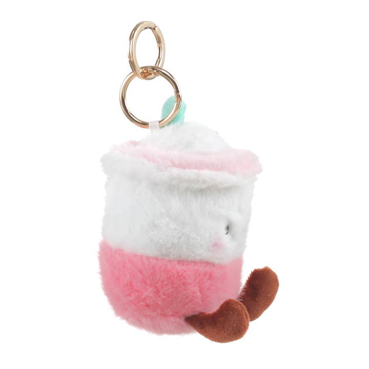 Bessie London - Wholesale Keychain - Women's - PLUSH ICED COFFEE BAG CHARM6