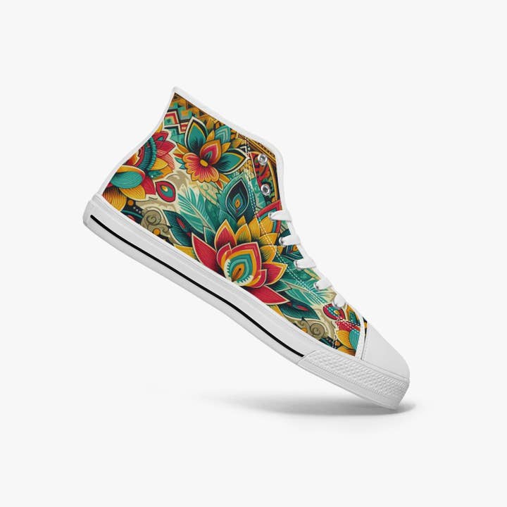 Oh Pote - Wholesale Lifestyle Sneakers - Women's - Myanmar Fabric #4.0 High-top Canvas Shoes