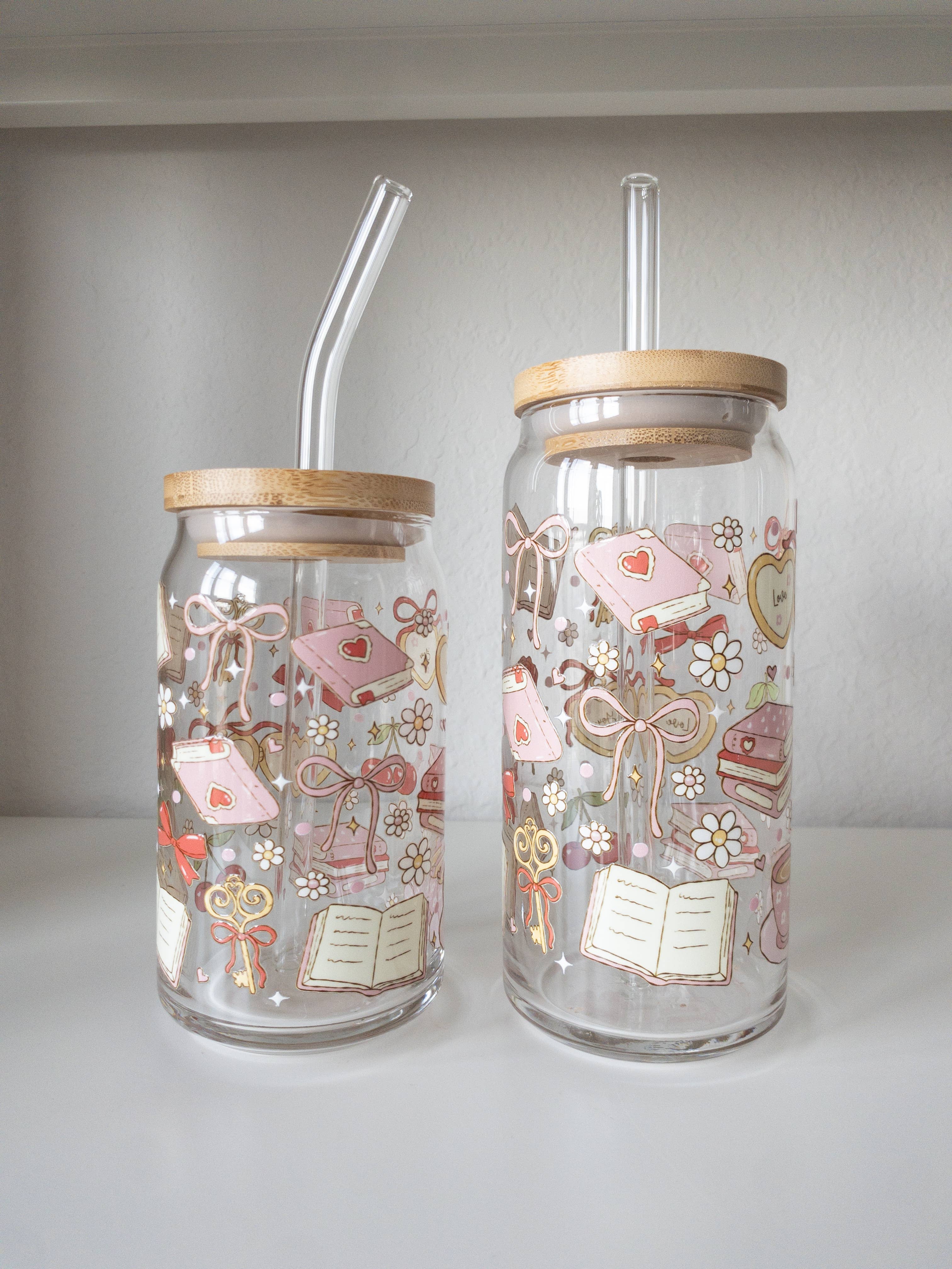 Be Bold Stay Bold – wholesale Drinking glass/cup – Pink Romance Glass Cup, Bookish Glass Cup4