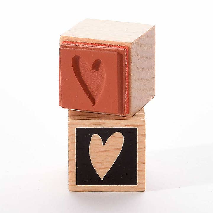 Sellos pequeños: superficie de corazón dentro de un cuadrado para venta al por mayor de Heindesign