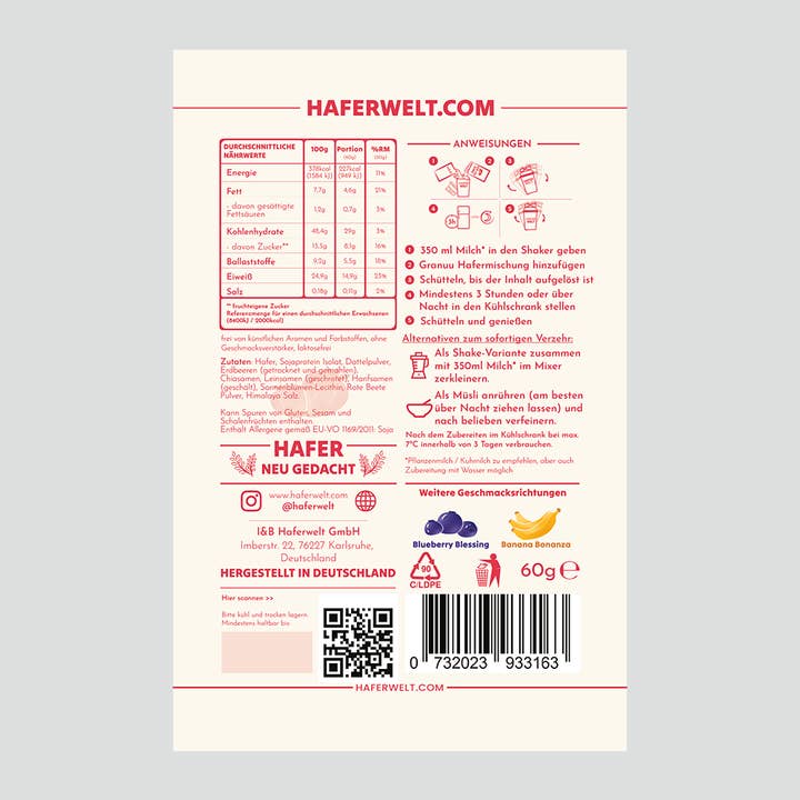 Granuu by Haferwelt - Wholesale Oats - Granuu Overnight Power Oats Bestseller Kit (12 packs + 1 Free Pack) – Fuel Your Day with Flavor