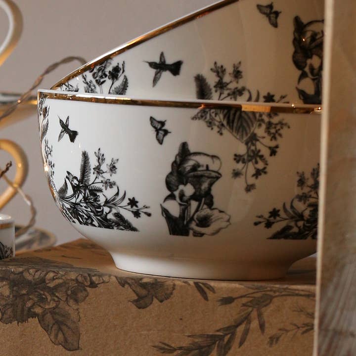 Luxe Lodge - Wholesale Decorative Plate/Dish/Bowl - Bordo Oro Bowl0