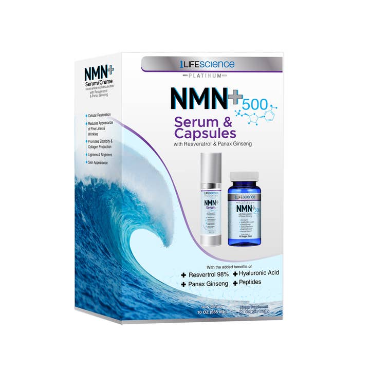 1 Life Science - Wholesale Oral Supplement/Vitamin - NMN+ 500 60vcap & Serum 50ml