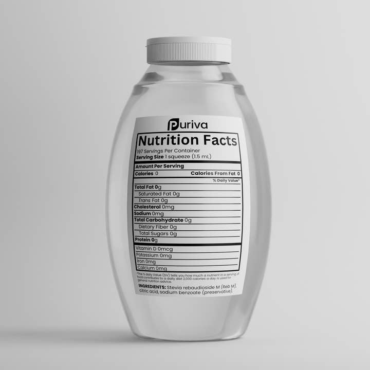 Édulcorant liquide concentré à la stévia biologique Reb M | Supérieur au Reb A, Reb D et à tous les extraits de stévia | Plus de 2 000 portions avec pack de recharge, Puriva Nutrition pour la vente par Puriva Nutrition