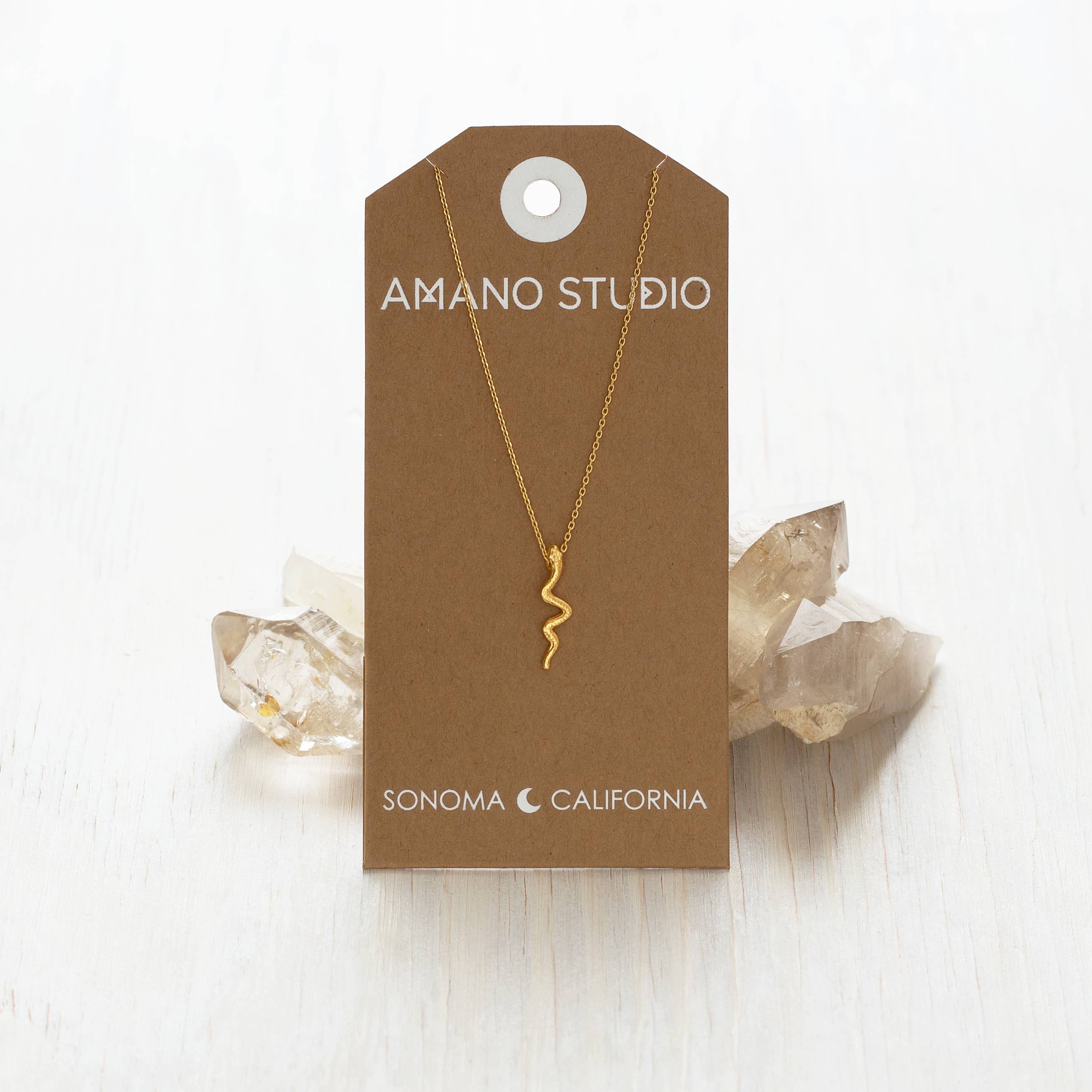 Amano Studio - Wholesale Pendant/Charm Necklace - Tiny Gold Serpent Necklace1