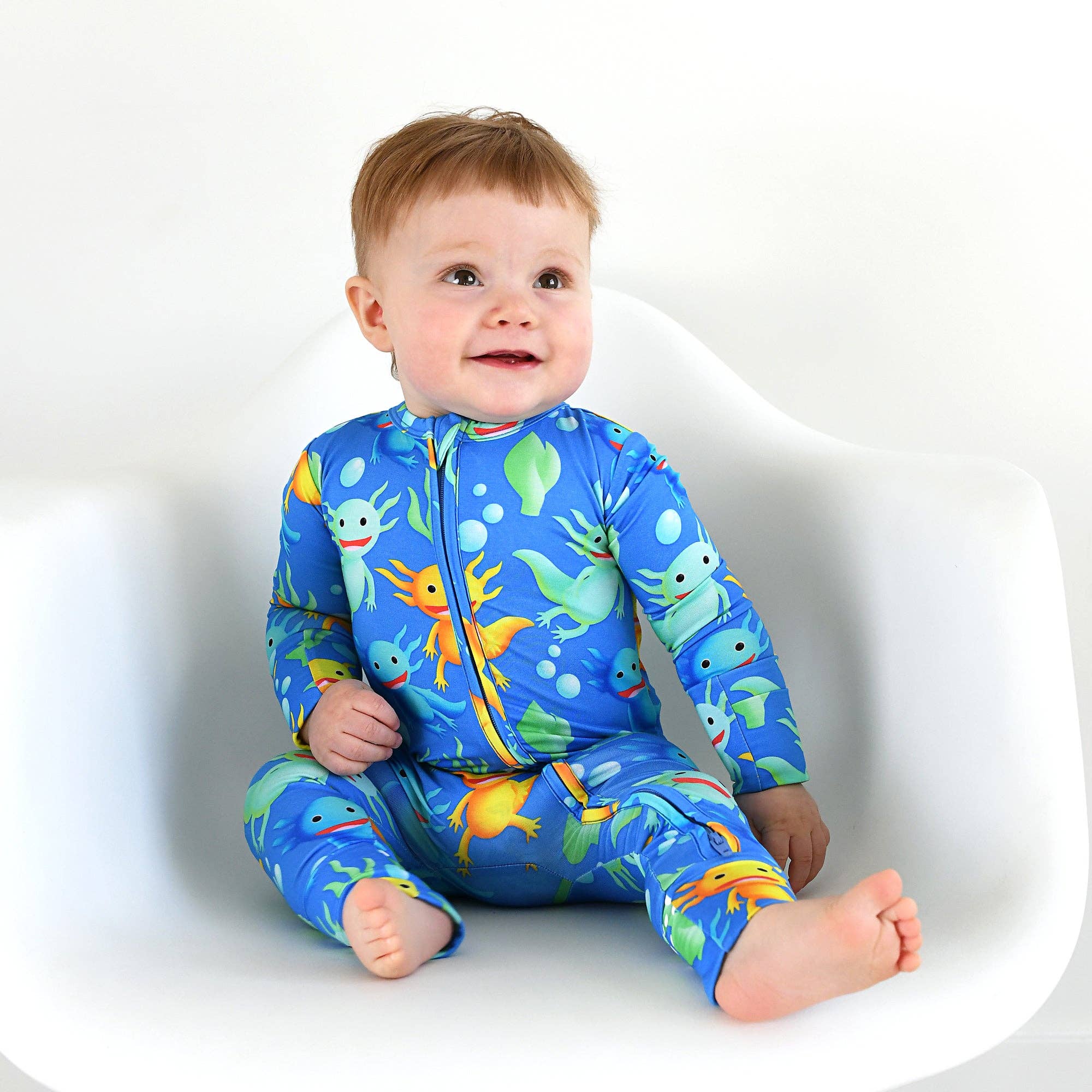 Gigi and Max - Wholesale Jumpsuit - Baby - Archie Axolotl ZIP2