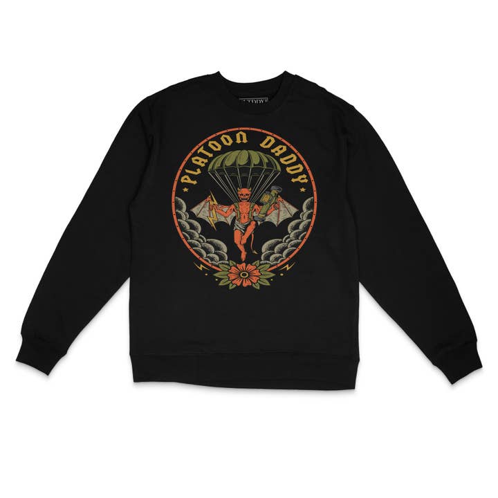 Devil Sweatshirt for wholesale by Platoon Daddy LLC