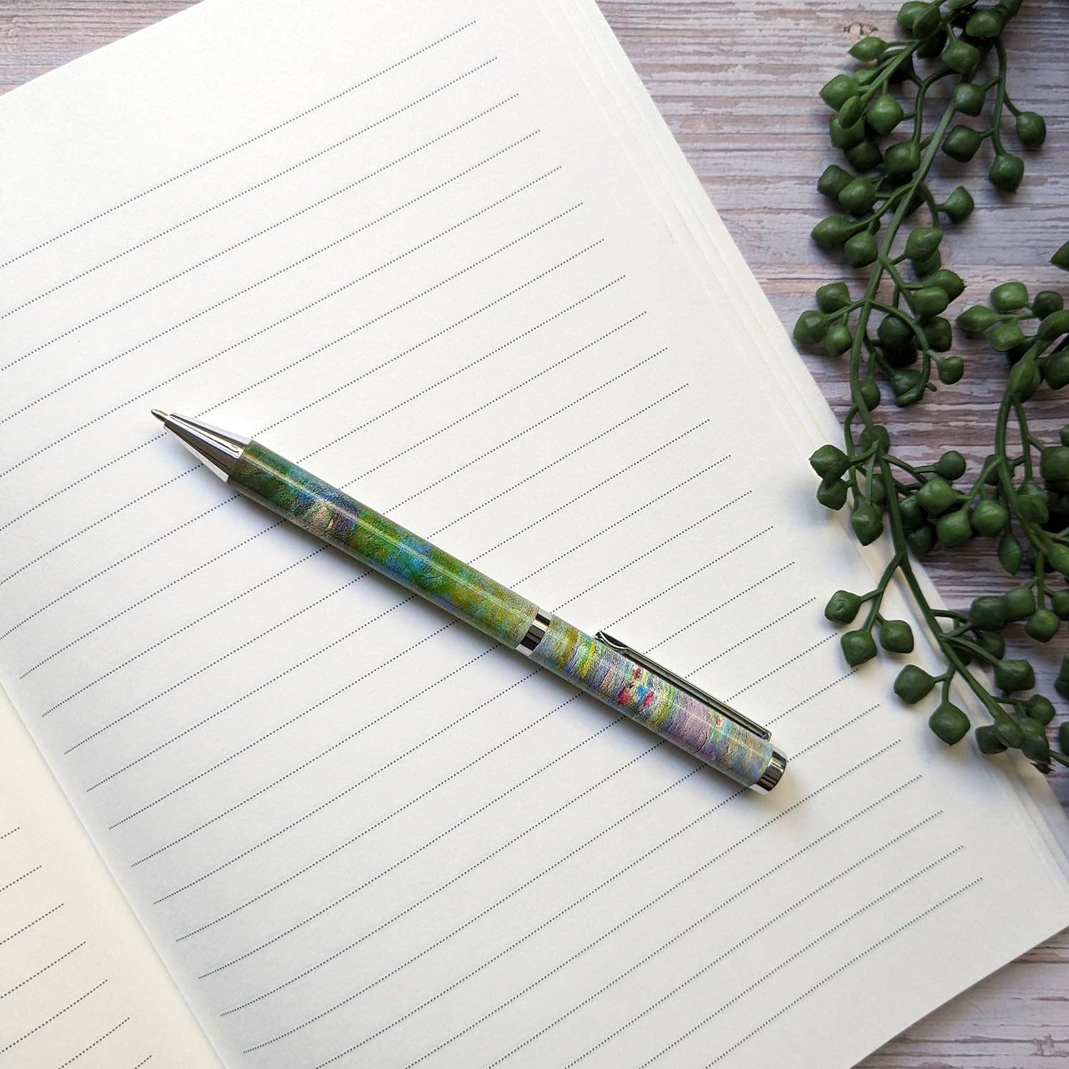 Robert Frederick Ltd – Großhandel Stift – Kugelschreiber Monet Seerosen im Geschenkbox7