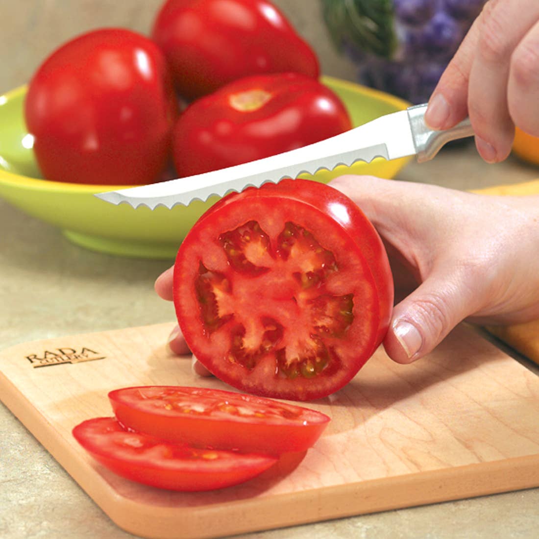 Rada Cutlery - Vente Couteau de cuisine/multi-usage - Trancheuse de Tomates Argentée ProPack5